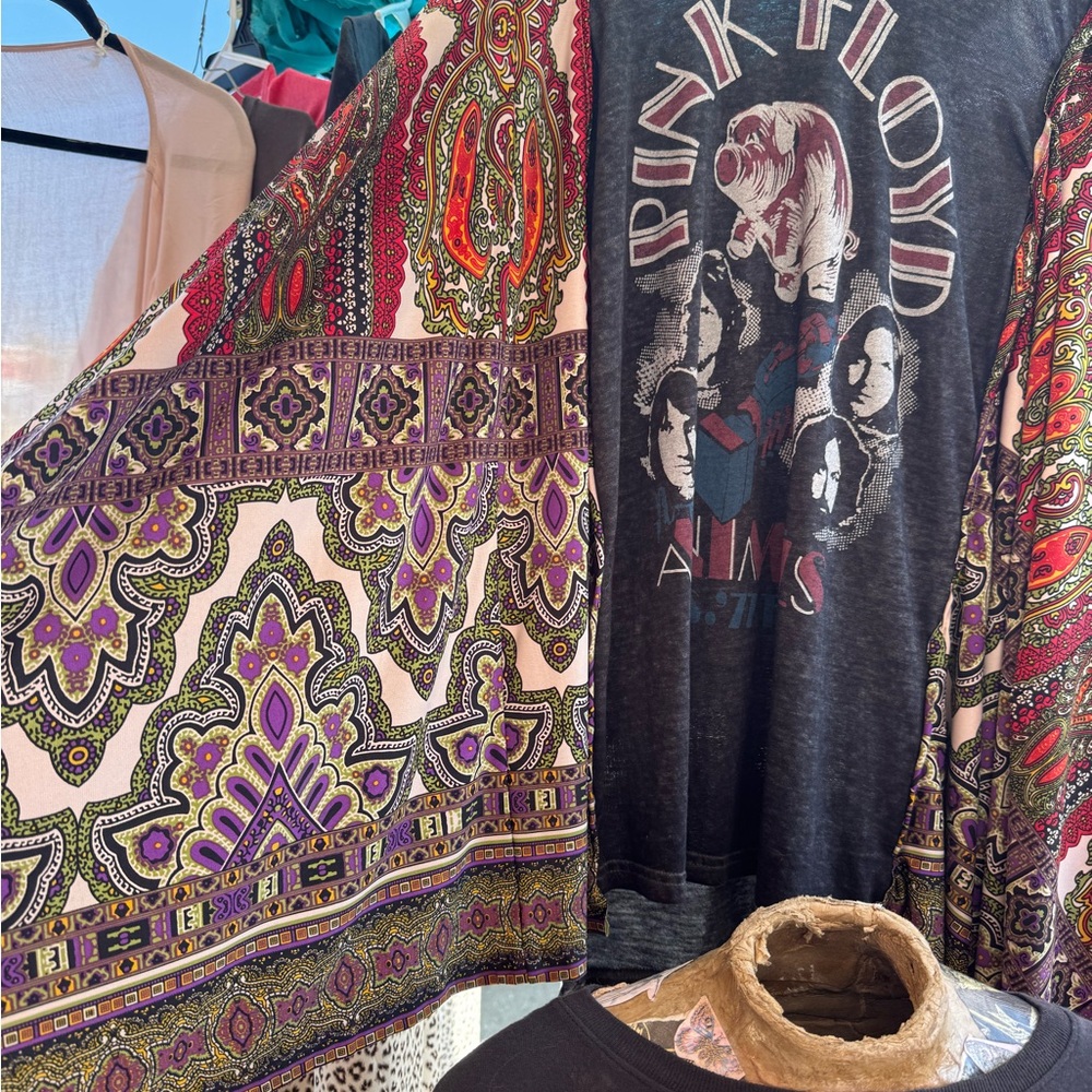 Pink Floyd Paisley Kimono One Size Fits most